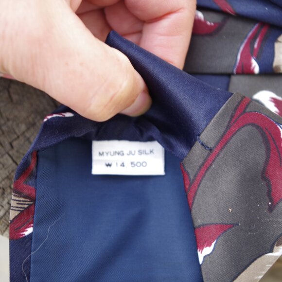 Men's Pure Myung Ju Silk By Mercedes Tie - Picture 4 of 5